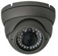 Indoor/Outdoor IR Varifocal Turret Camera, 4-9mm, Dark Grey Housing